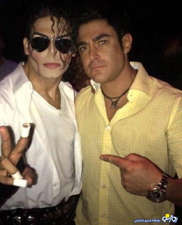 محمدرضا گلزار و مایکل جکسون در یک قاب!