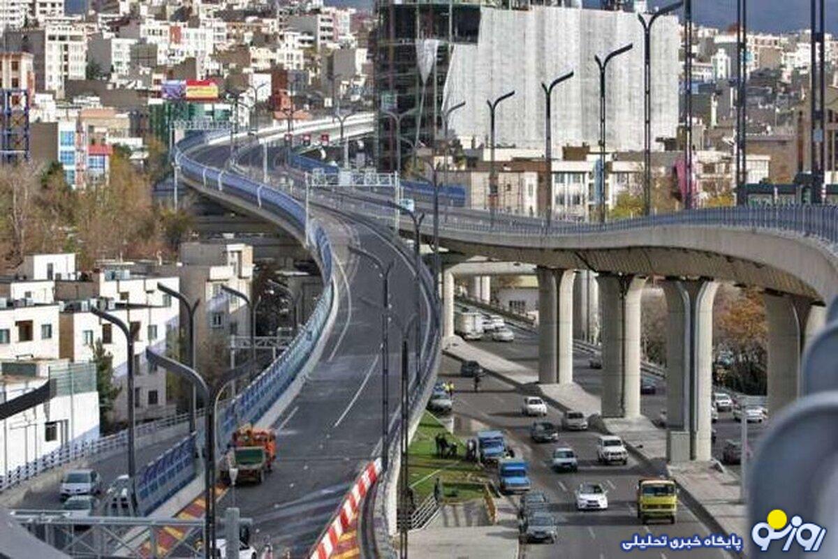 مسیر شرق به غرب تونل نیایش و پل صدر امشب مسدود است مسیر شرق به غرب تونل نیایش و پل صدر امشب مسدود است