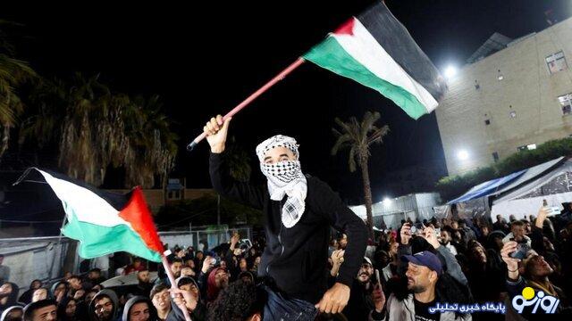 جشن خیابانی ساکنان غزه پس از خبر توافق