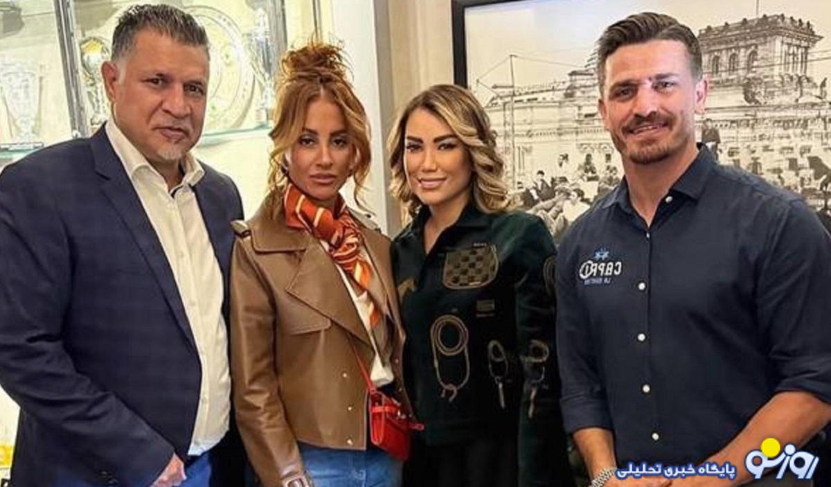 جنجالی شدن عکس بی حجاب همسران علی دایی و وریا غفوری