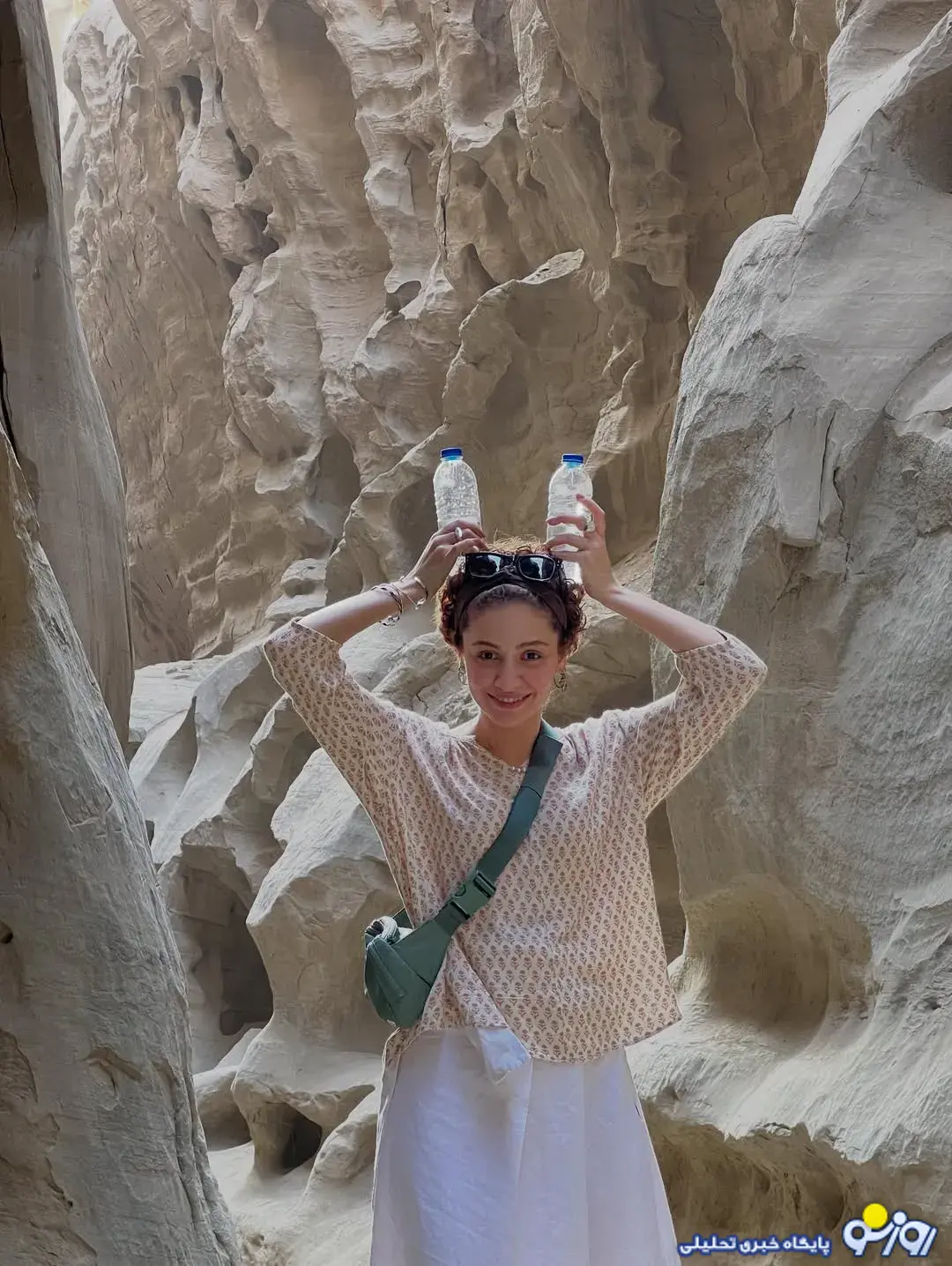 بازیگر خانم با پیام نحیط زیستی!