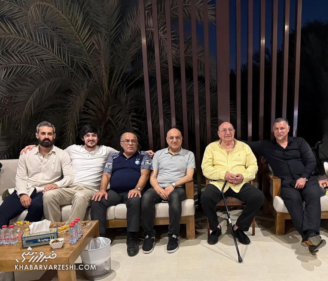 عکس| دورهمی علی دایی با سردار آزمون، سعید معروف، دو اسطوره فوتبال ایران در امارات