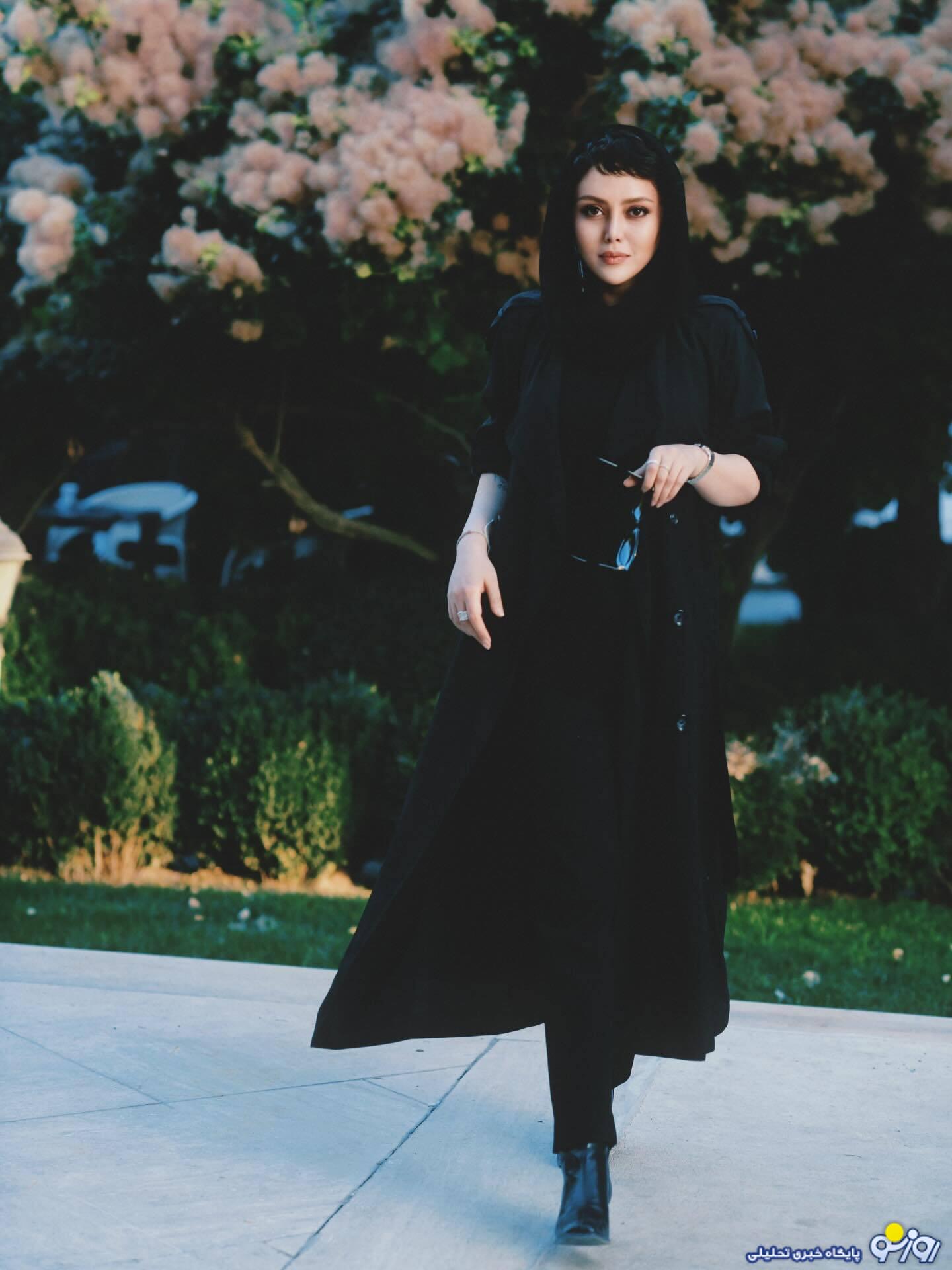 خانم بازیگر سریال سایه‌بان با تیپی متفاوت