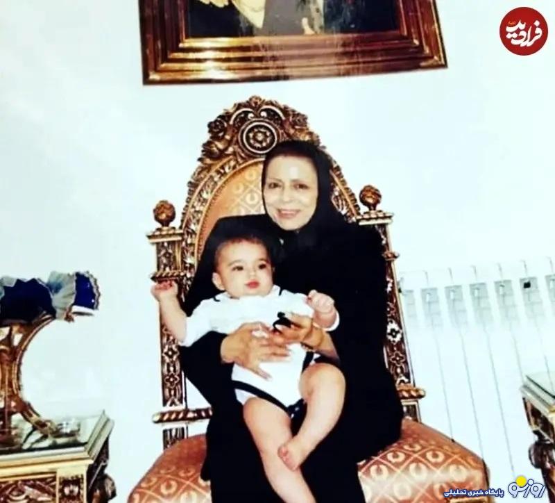 همسر فردین در ۷۱ سالگی در کنار نوه‌اش