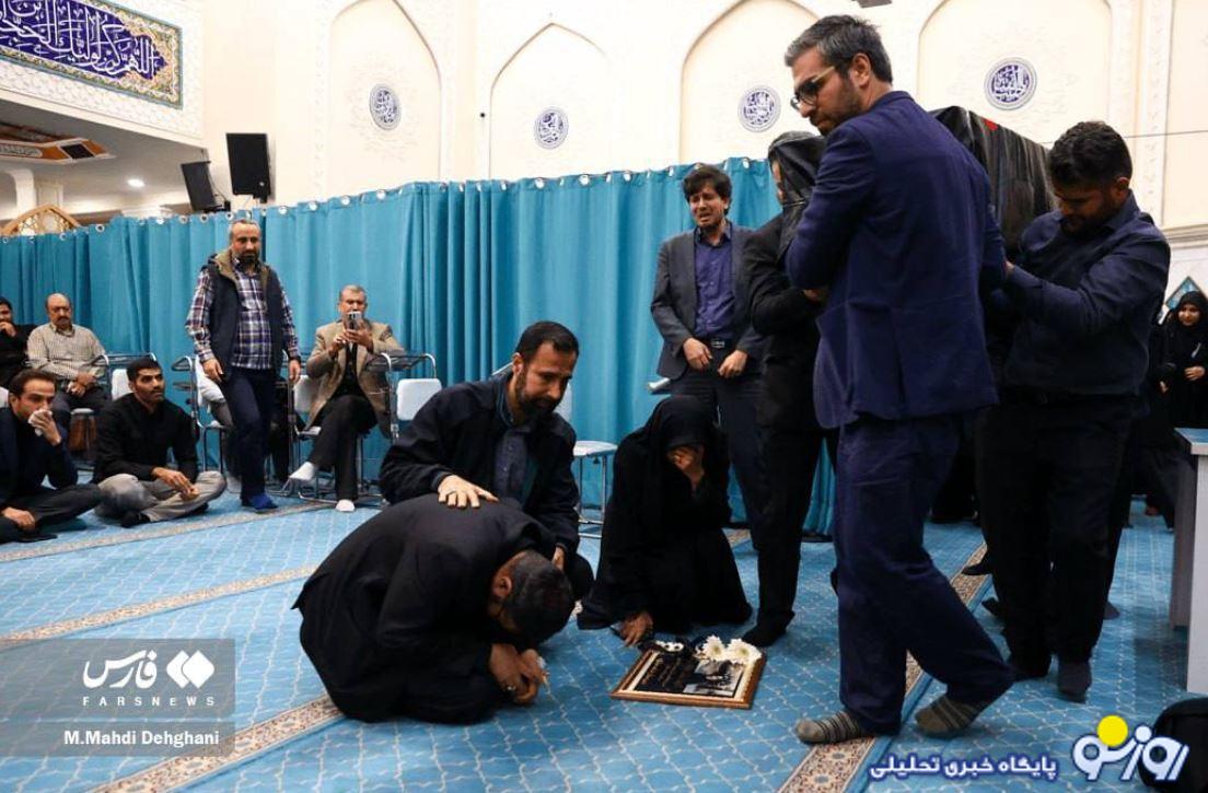 وداع معاون رئیس جمهور با همسر و دخترش وداع معاون رئیس جمهور با همسر و دخترش