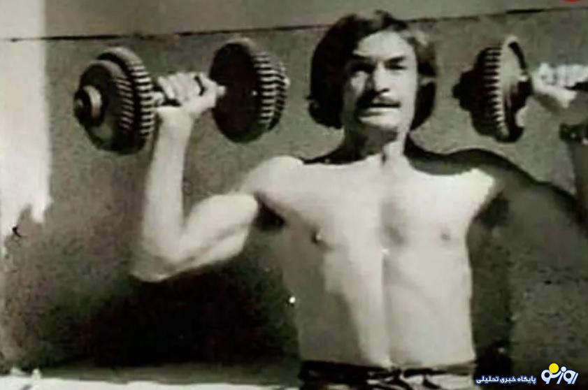 تصویر «بیک ایمانوردی» در حال تمرین بدنسازی تصویر «بیک ایمانوردی» در حال تمرین بدنسازی