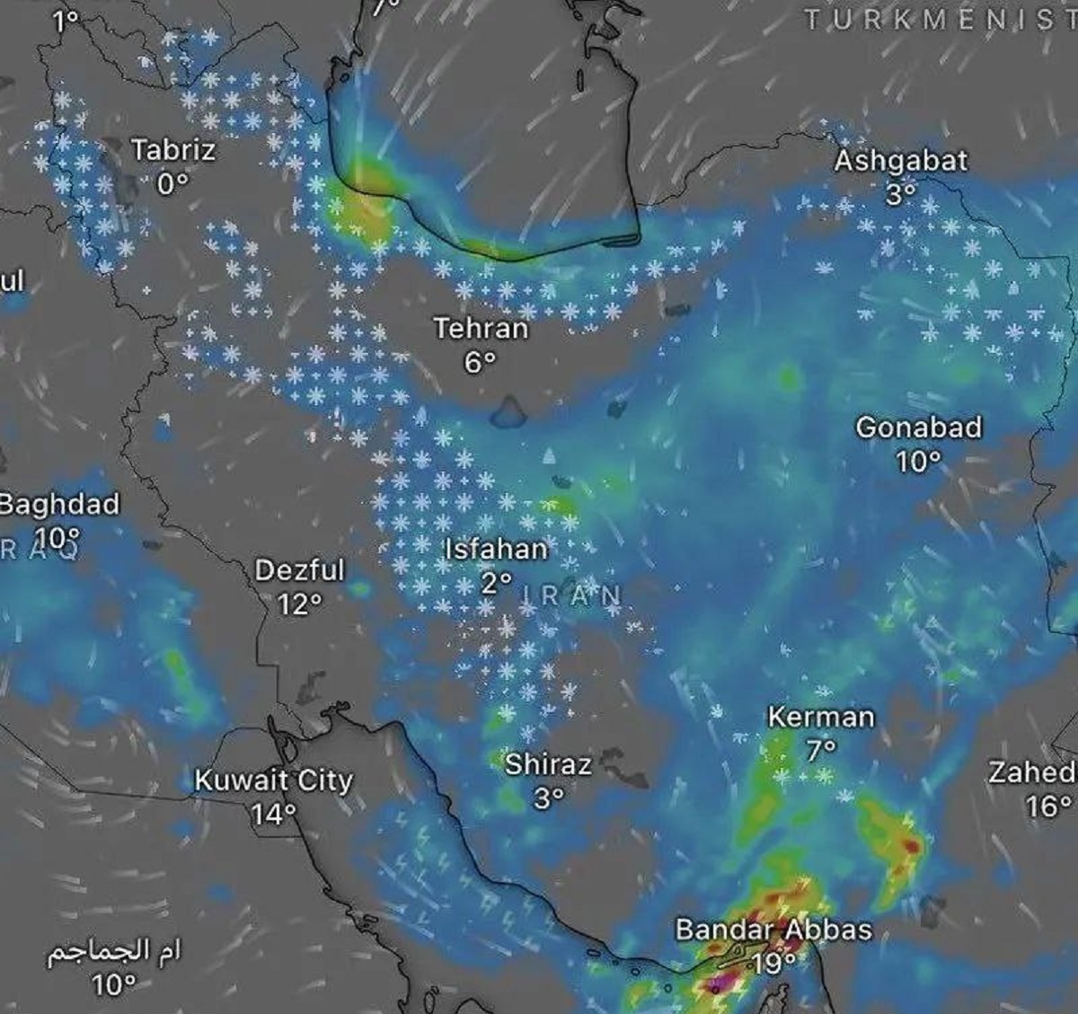 چرا سامانه بارشی تهران را دور زد؟ چرا سامانه بارشی تهران را دور زد؟