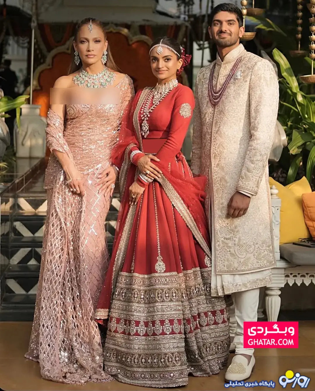 جنیفر لوپز در لباس سنتی هندی!