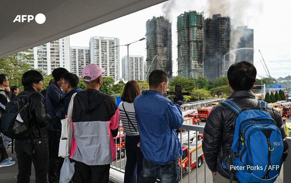 آتش سوزی در هنگ کنگ