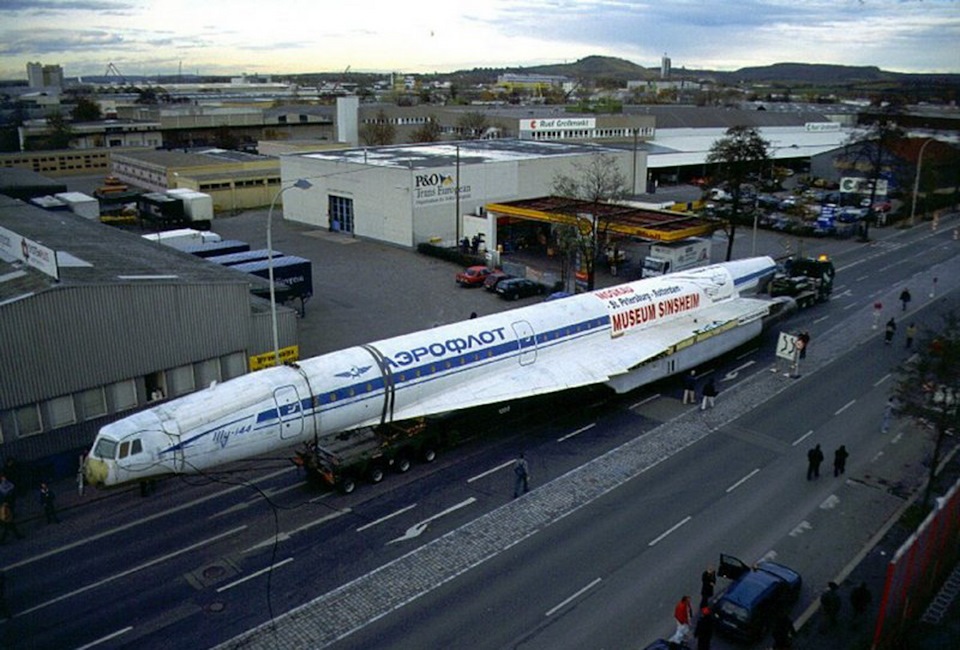 انتقال توپولوف تو-144 به موزه زینسهایم آلمان