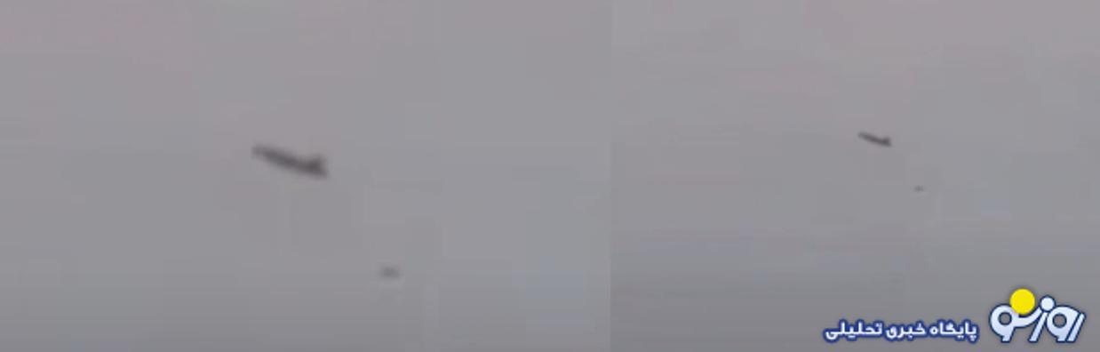 لحظه اصابت موشک ایران به جنگنده اف ۱۸