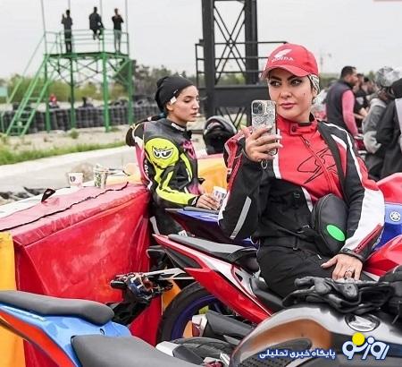 رژه موتوری دختران به‌یاد شهدای جنگ رمضان
