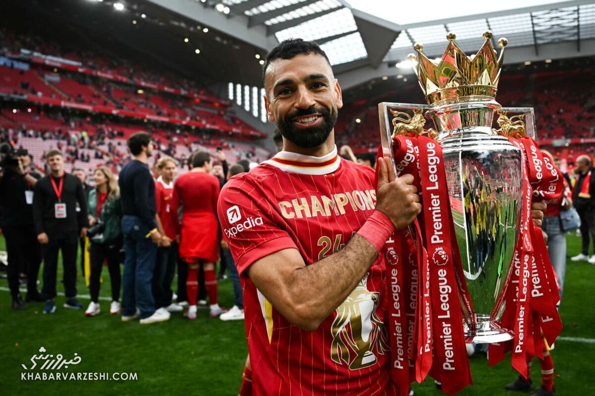 جشن قهرمانی محمد صلاح در لیگ برتر انگلیس