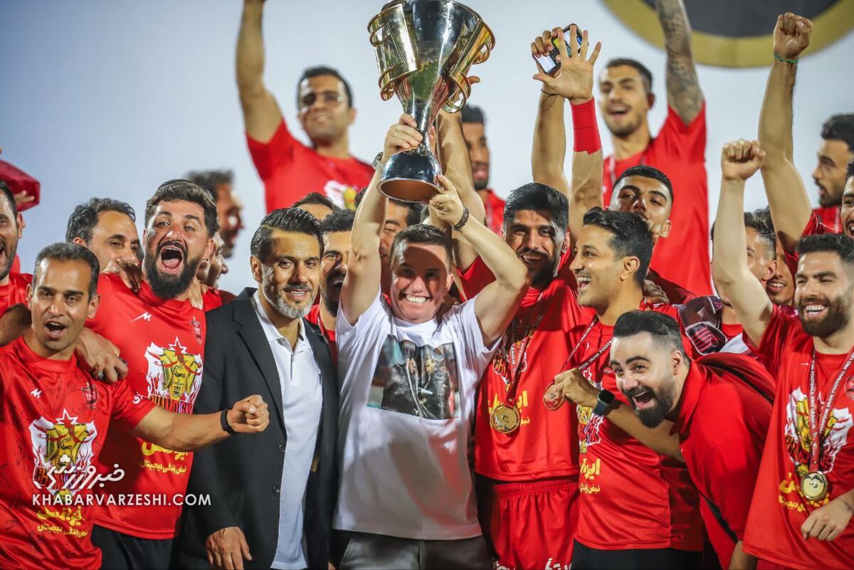 اوسمار ویرا در جشن قهرمانی پرسپولیس