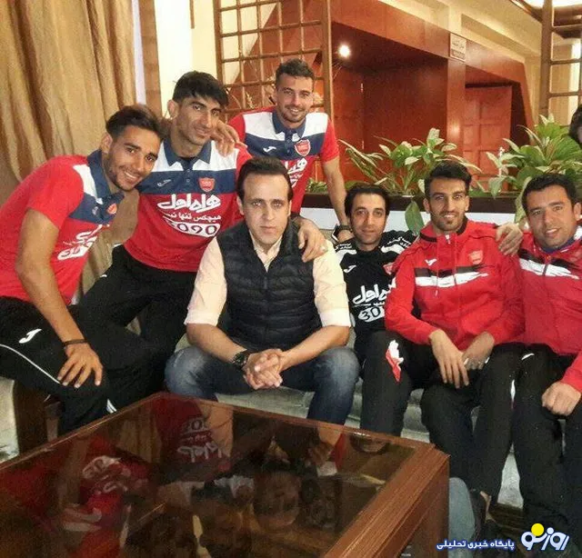 حضور علی کریمی در اردوی پرسپولیس +عکس