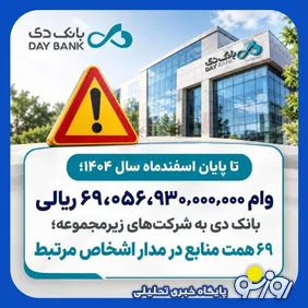 ۶.۹همت وام در جیب شرکت‌های وابسته به بانک دی