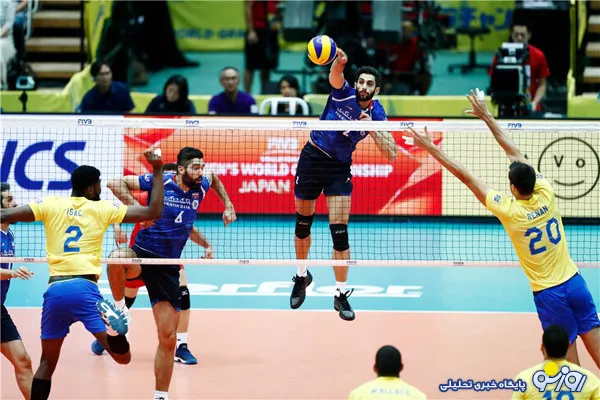 والیبال ایران مغلوب برزیل شد