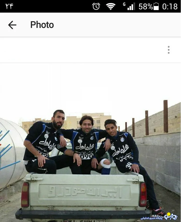 روزبه چشمی پشت خودرو«وانت» ! +عکس