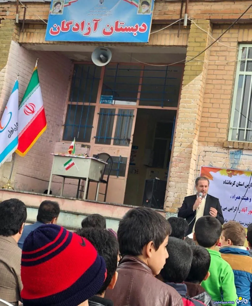 مراسم کلنگ زنی تعدادی از مدارس مناطق زلزله زده کرمانشاه برگزار شد
