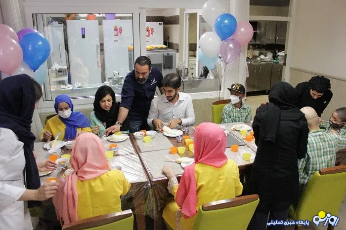 پخت کیک سلامتی کودکان مبتلا به سرطان در اقامتگاه ستارخان محک