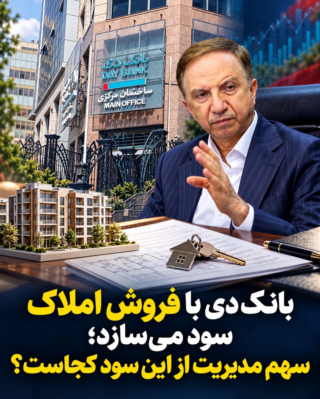 بانک دی با فروش املاک سود می‌سازد/سهم برات کریمی از این سود کجاست؟