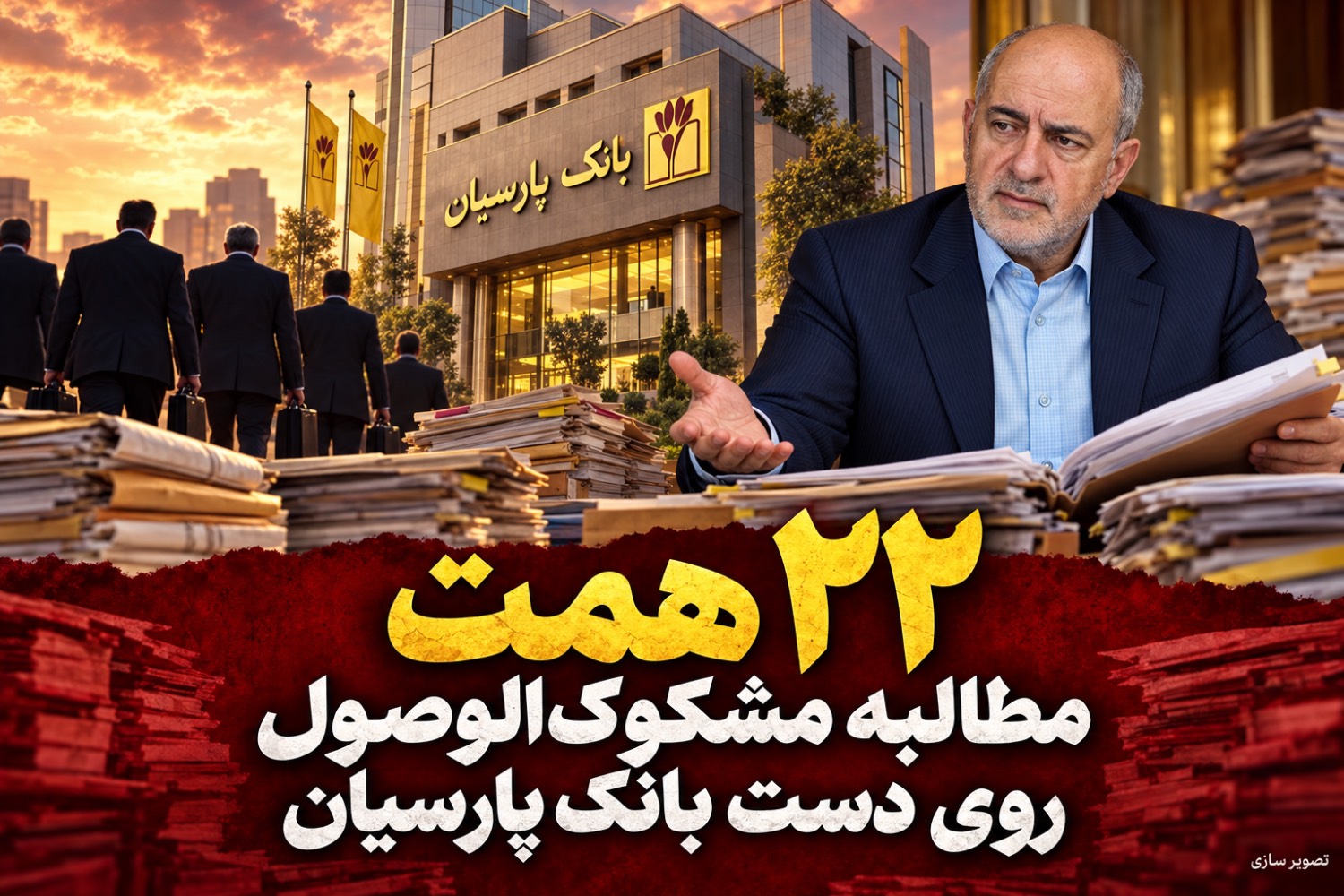 ۲۲ همت مطالبه مشکوک‌الوصول روی دست بانک پارسیان/ پرونده وام‌های قدیمی چه زمانی بسته می‌شود؟