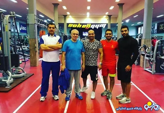 حاج فتل در سالن بدنسازی