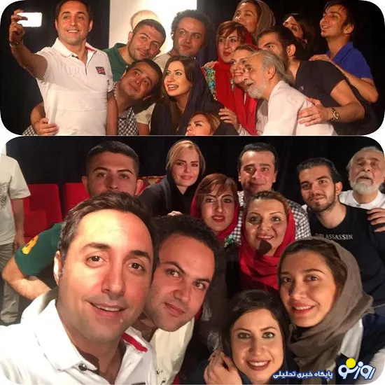 سلفی بزرگ هنرمندان و بازیگران سینمای ایران
