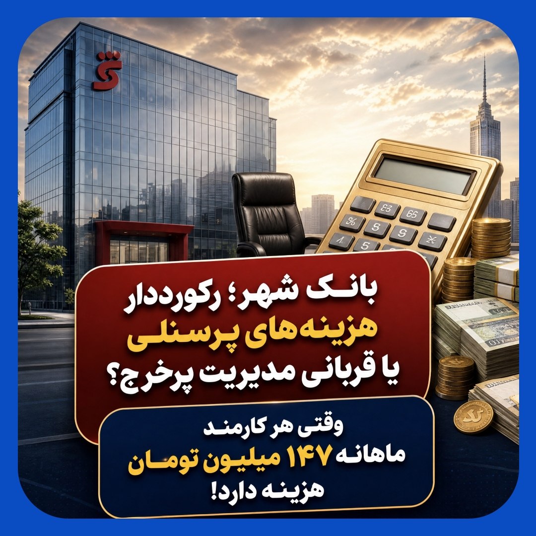 بانک شهر؛ قربانی مدیریت پرخرج با رکورد هزینههای پرسنلی بانک شهر؛ قربانی مدیریت پرخرج با رکورد هزینههای پرسنلی