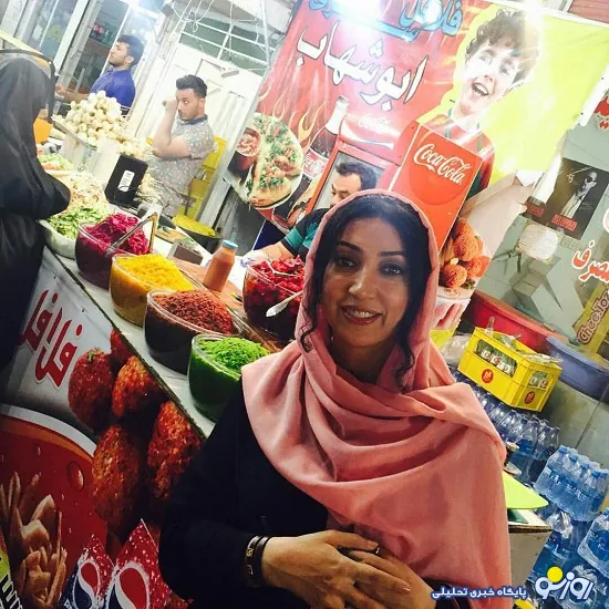نگار عابدی در فلافل فروشی +عکس