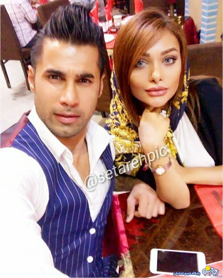 محسن فروزان و همسرش +عکس