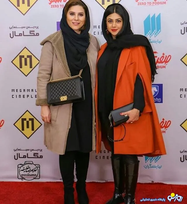 تیپ زمستانی دو خانم بازیگر مشهور ایران در اکران خصوصی + عکس