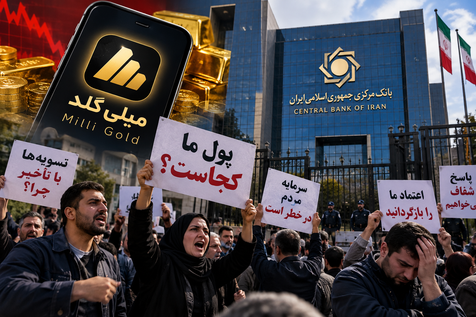 بانک مرکزی ادعای منتسب‌شده به میلی را تکذیب کرد؛ ۹۶۵ کیلو طلا همچنان در هاله‌ای از ابهام