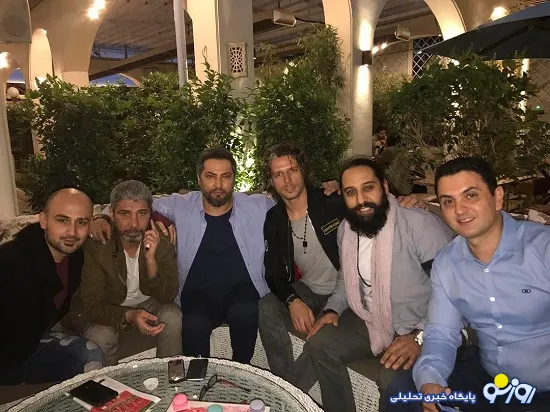 روزبه نعمت الهی، و میناوند در کنار مجتبی محرمی +عکس