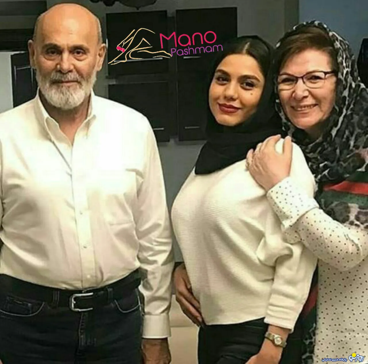 تیپ متفاوت آزاده زارعی در کنار سوپر استار سینمای ایران +عکس