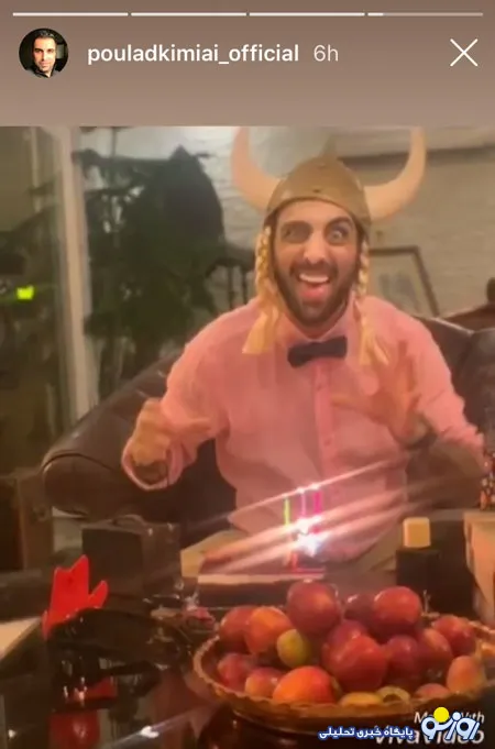 ظاهر عجیب و غریب هنرمند سینما در جشن تولدش+ عکس