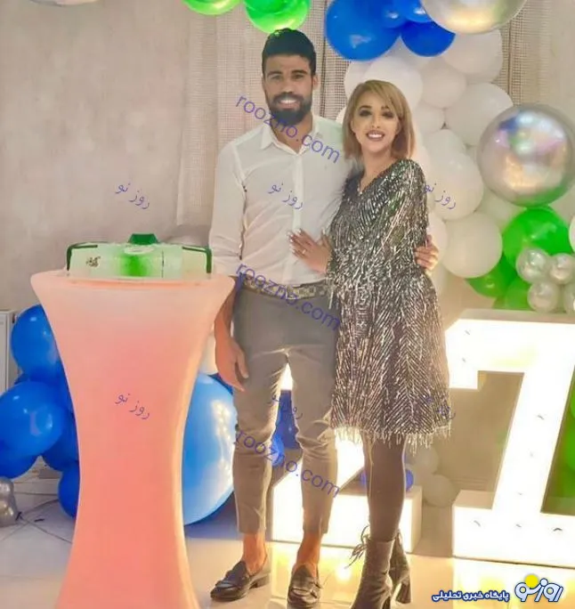 پوشش جنجالی همسر بازیکن استقلال + عکس