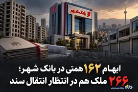 ابهام ۱۶۲ همتی در بانک شهر/۲۶۶ ملک هم در انتظار انتقال سند