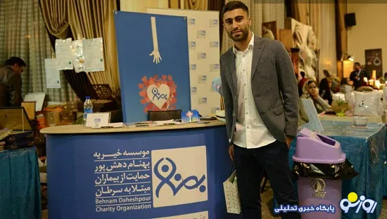 مهاجم استقلال در کمپین مبارزه با سرطان