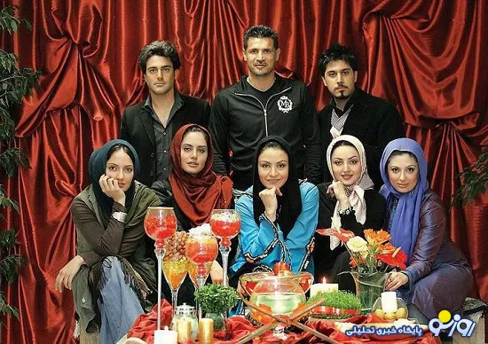 علی دایی و گلزار در میان دختران بازیگر ایران +عکس