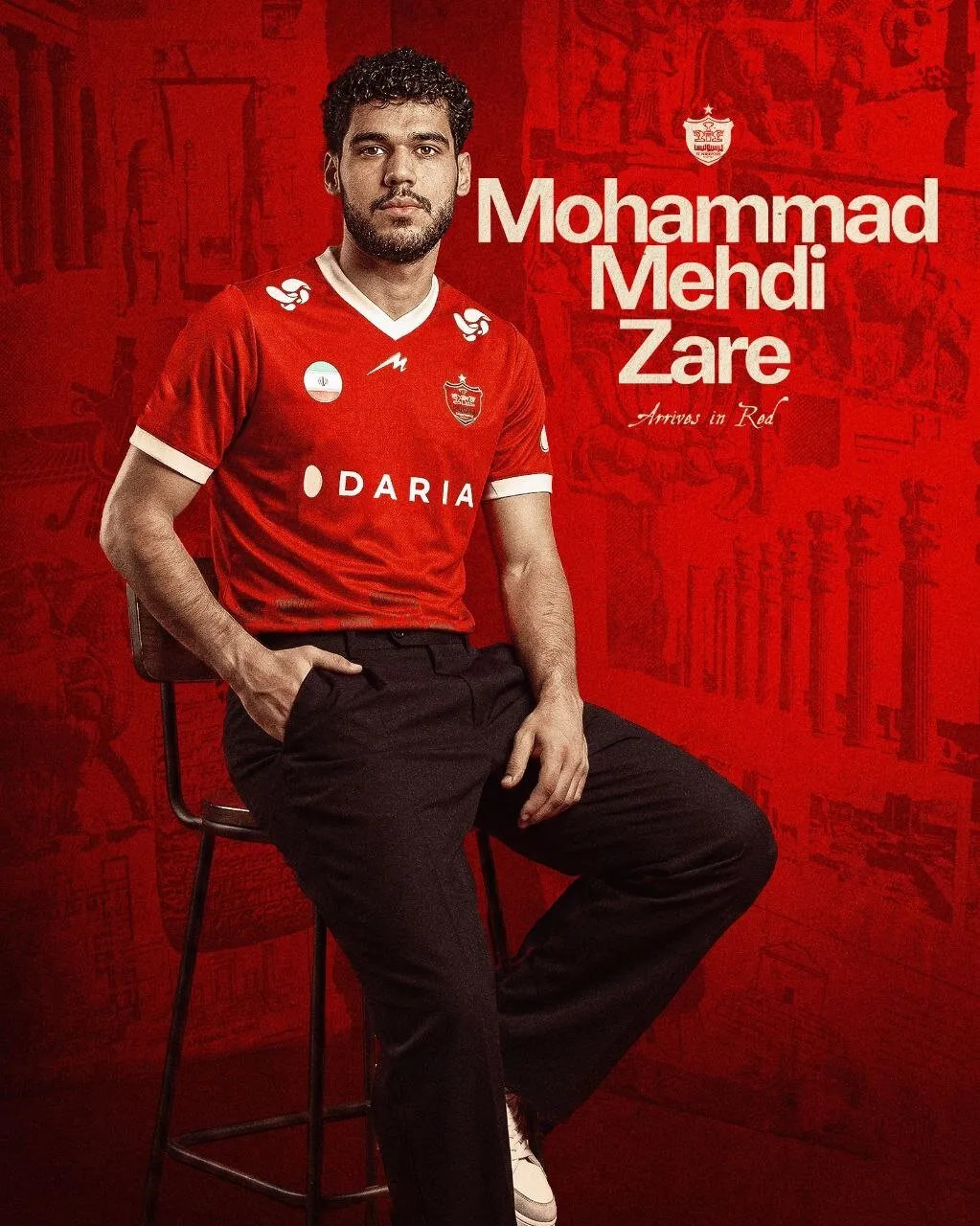 عکس | بمب پرسپولیس منفجر شد؛ مدافع سابق استقلال در جمع سرخپوشان