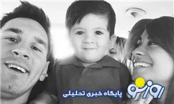 پسر مسی عامل ماندگاری پدر در کاتالونیا / عکس