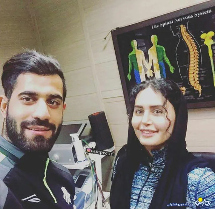 ملاقات ناگهانی الناز شاکردوست و فوتبالیست جنجالی در یک مکان خاص + عکس