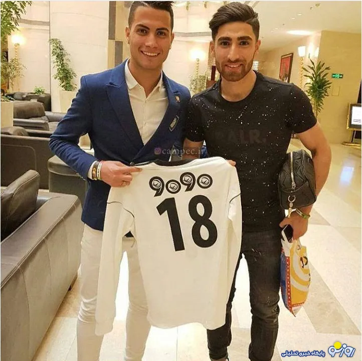 ملاقات علیرضا جهانبخش با رونالدو !