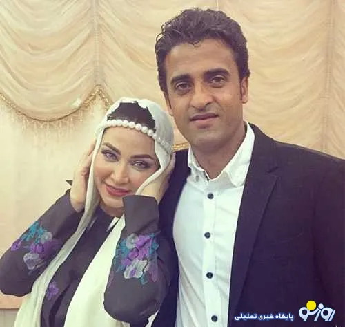 بازيگر زن در کنار همسر فوتبالیست/عکس