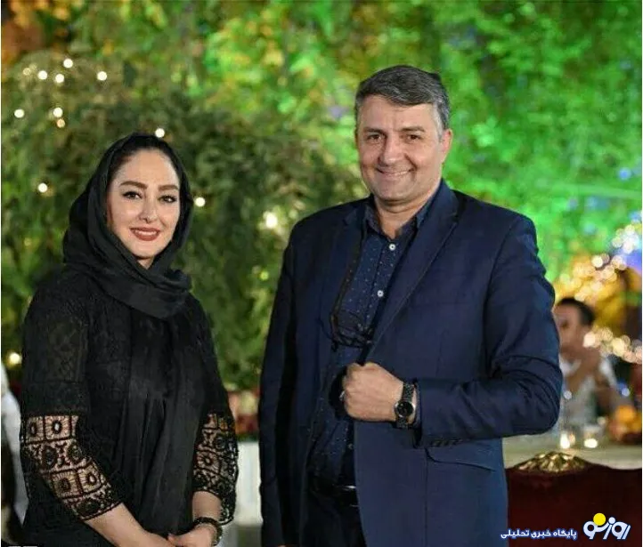 الهام حمیدی در کنار سلطان خنده ایران +عکس