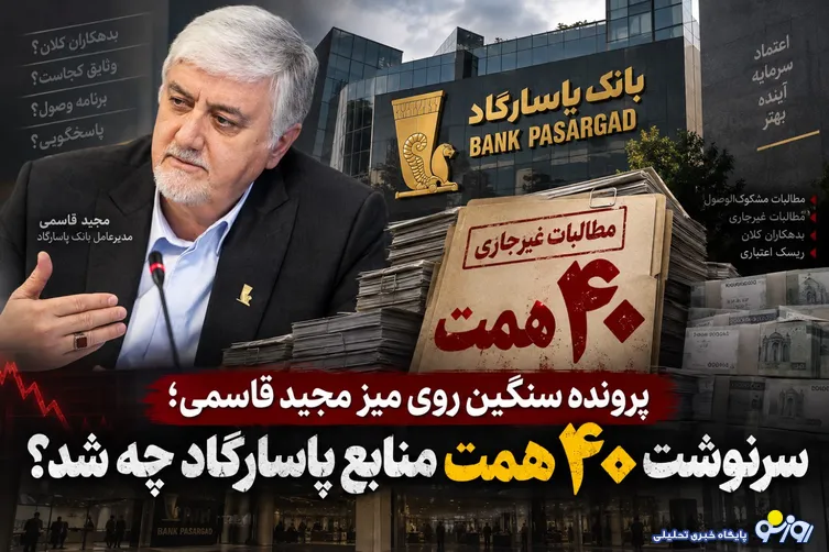 سرنوشت ۴۰ همت منابع بانک پاسارگاد چه شد؟/پرونده سنگین روی میز مجید قاسمی