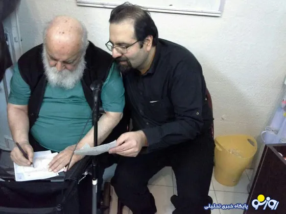 حضور هوشنگ ابتهاج در انتخابات +عکس