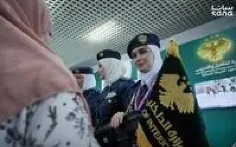 زنان پلیس سوریه در نمایشگاه دمشق زنان پلیس سوریه در نمایشگاه دمشق