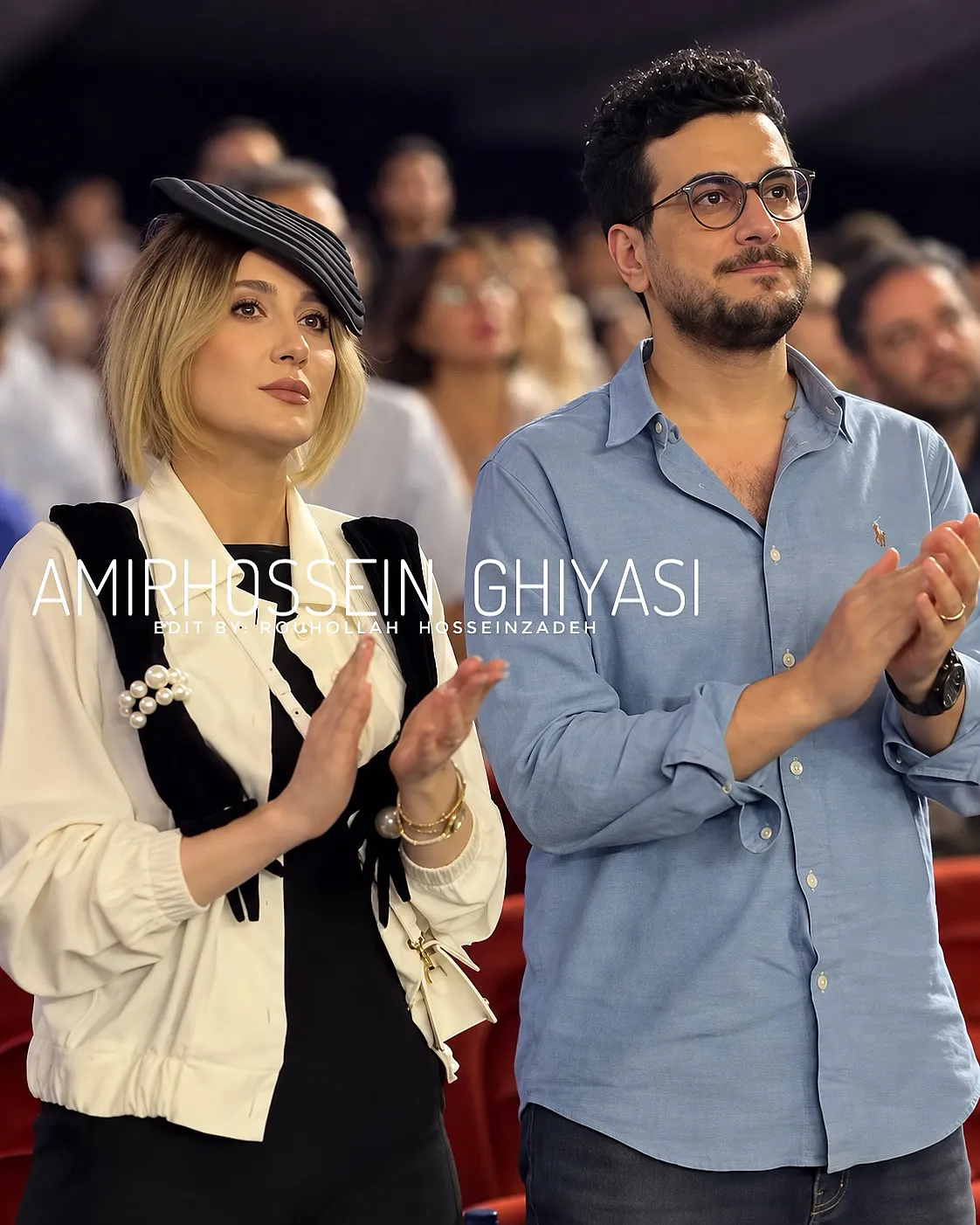 امیرحسین قیاسی و همسرش تماشاگران نمایش «آرش» شدند امیرحسین قیاسی و همسرش تماشاگران نمایش «آرش» شدند